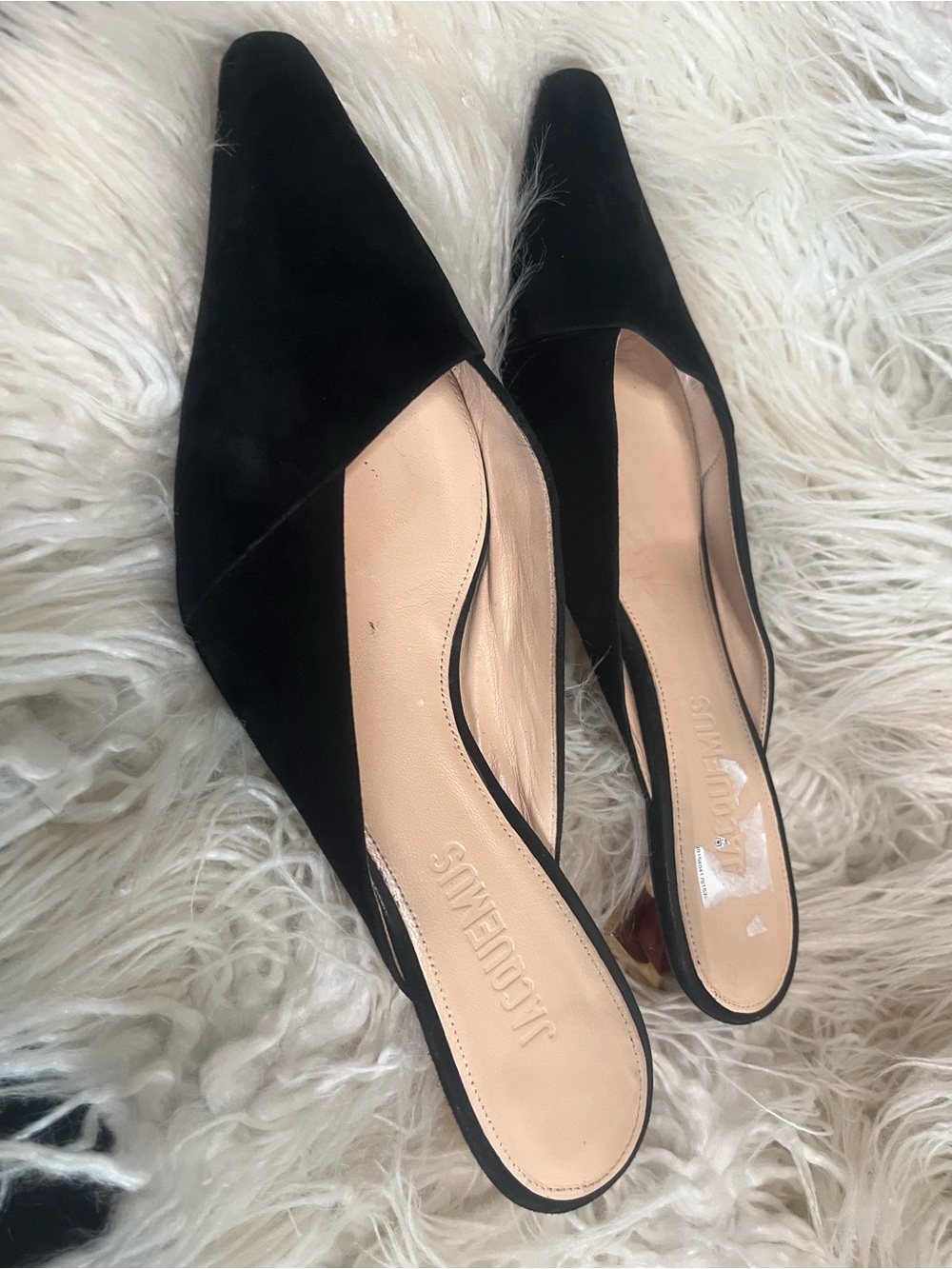 Jacquemus Black Cropped Ankle Pants with Sculptural Heel Detail - Picture 4 of 7
